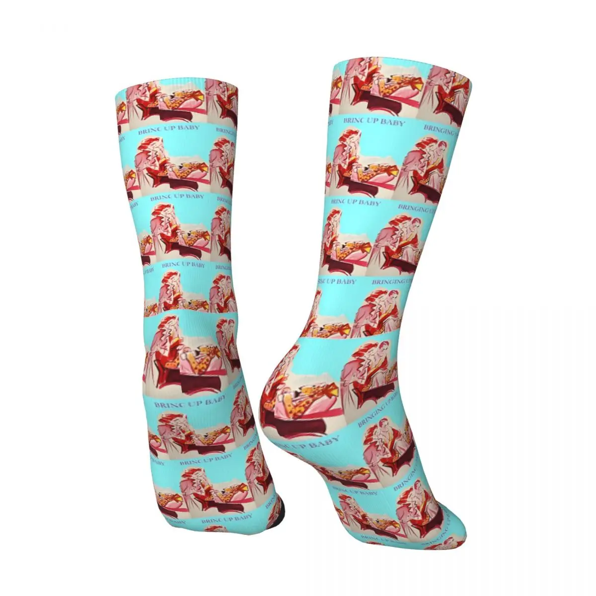 Hip Hop Retro Cary Grant Baby In Baby Carriage Socks Crazy Men's compression Socks Unisex Katharine Hepburn Harajuku Seamless