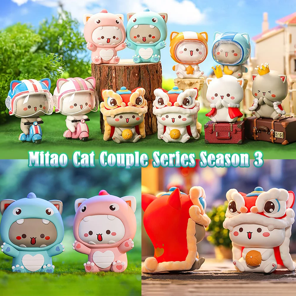 

2/3/4 Season Peach Cat Mystery Blind Box Cute Kawaii Honey Figures Doll Ornament Home Office Derocation Gift For Adult Kid Toy