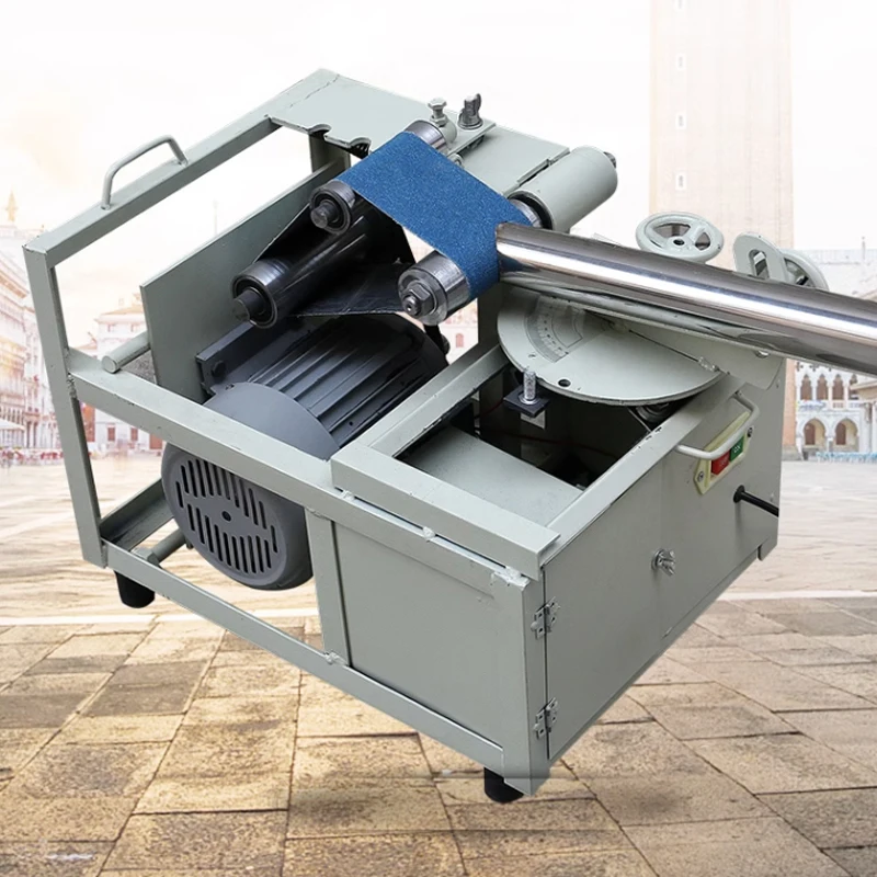 Electric Sliding Beveling & Grinding Machine - Portable Stair Handrail Groove Tool for Stainless Pipe Arc Polishing