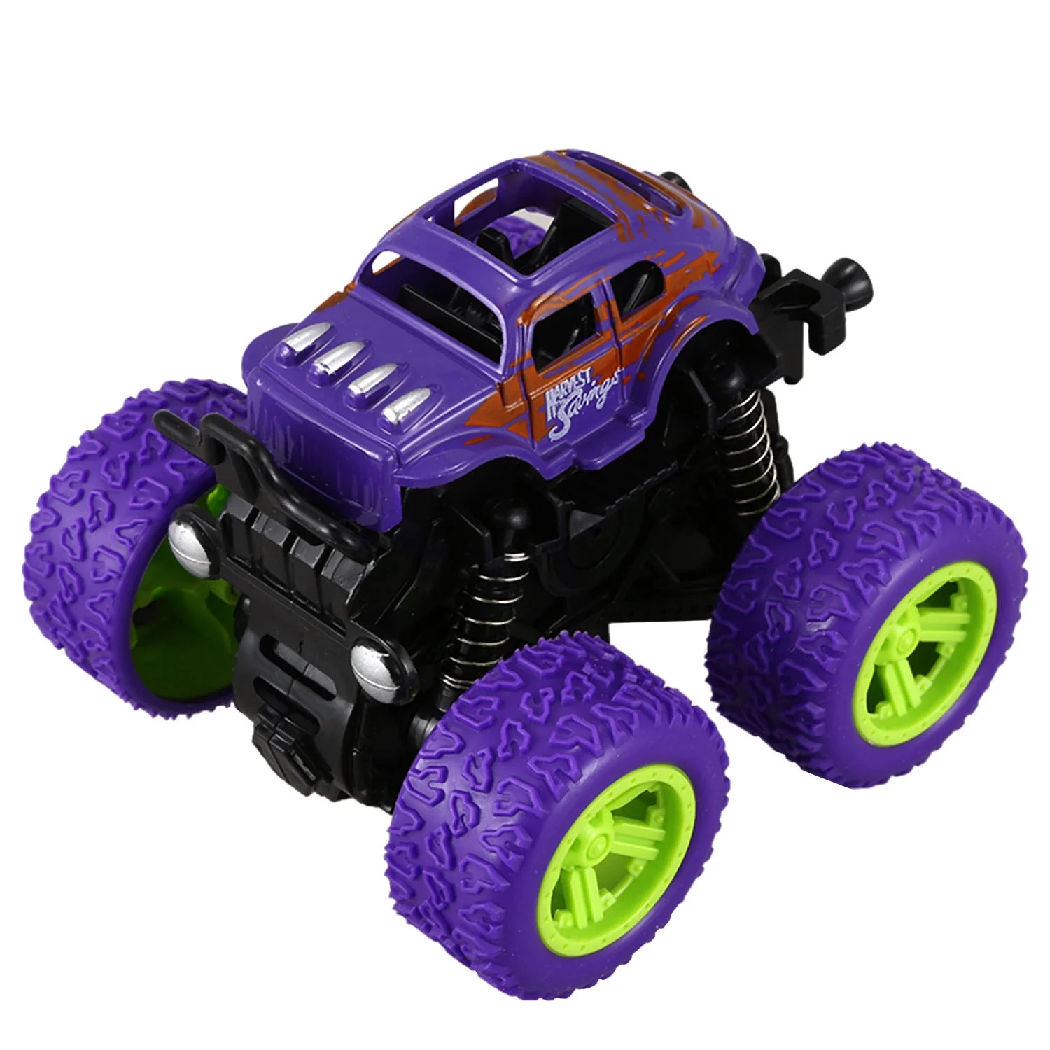 Mini brinquedos de carro rotativo de inércia 4wd, potência de fricção, veículo off-road de quatro rodas, modelo fundido, brinquedo de carro inercial