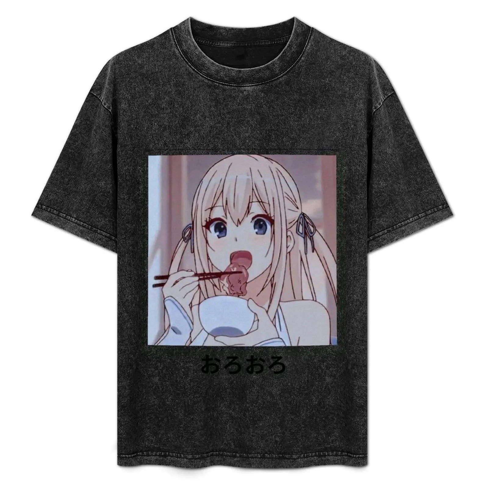 Anime hoodie T-Shirt Outdoor Work Short Sleeve Top
