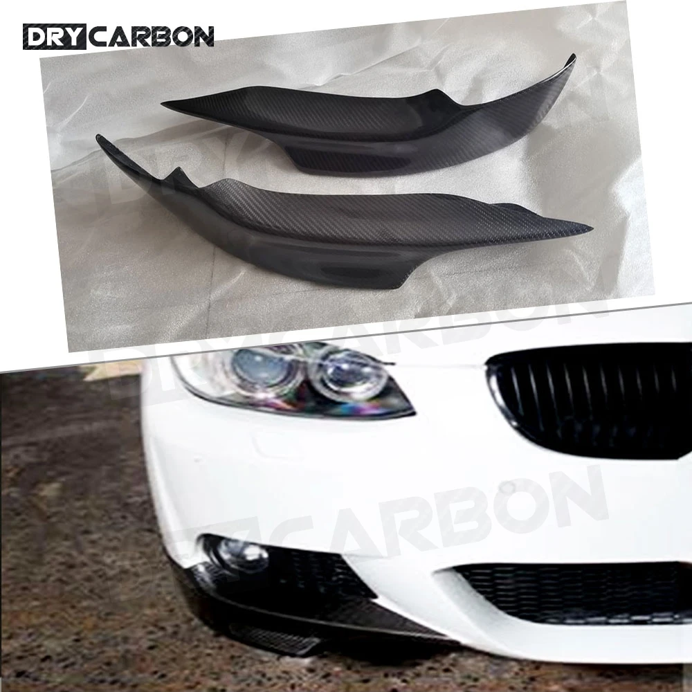 

For BMW 3 Series E92 E93 M Tech Sport 2007 - 2009 Carbon Fiber 2PCS Car Front Bumper Splitter Lip Diffuser Guard Protector FRP