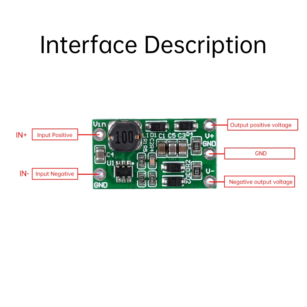 DC-DC Mini Boost Step Up Module Single Voltage to Positive Negative Voltage Dual Output Voltage ±5V ±12V Step Up Board