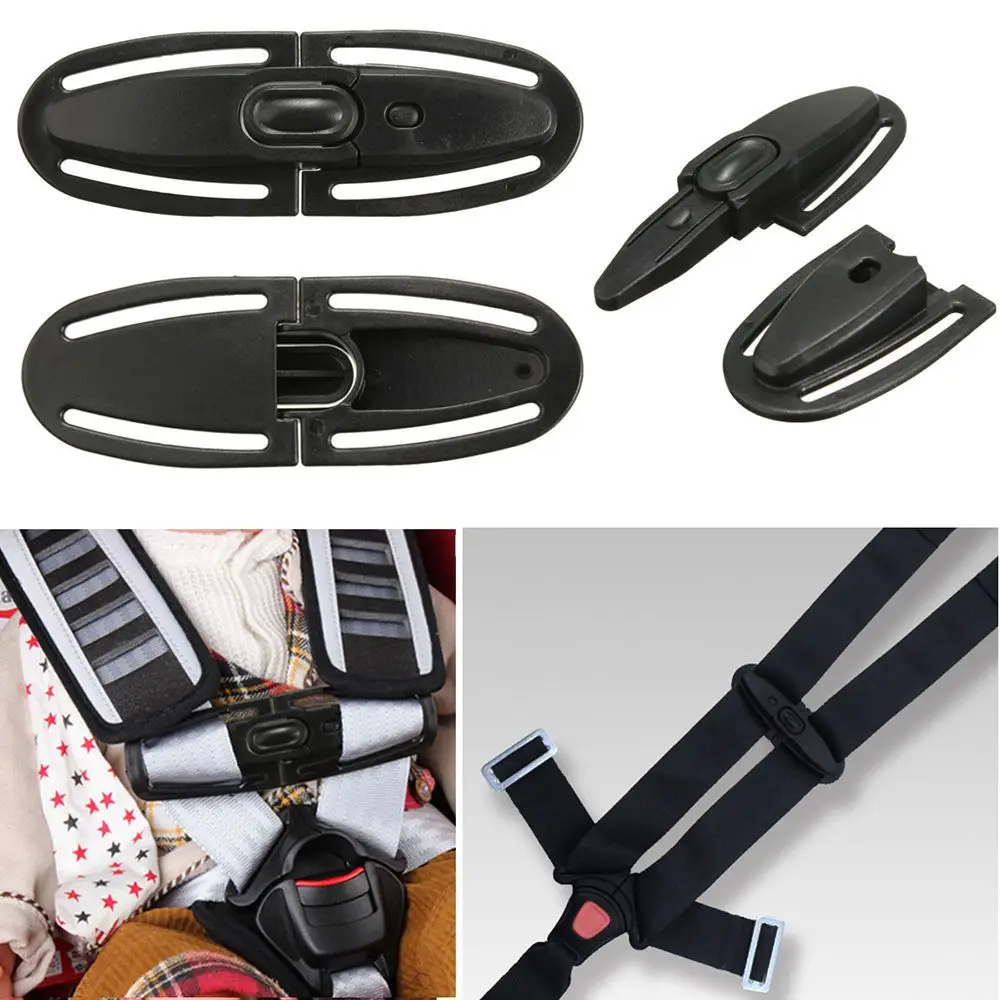 Baby Child Car Seat Safety Strap Belts Harness Chest Clip Kids Safe Lock Buckle