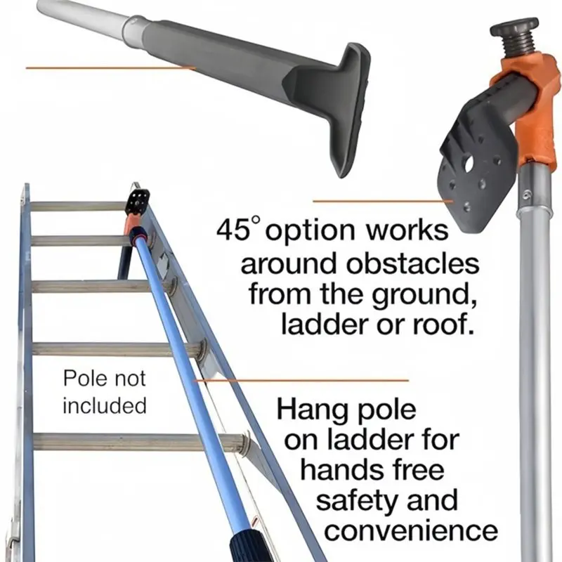 SHGO-Gutter Cleaner MAX Use Of Any Hand Tool In The Scoop Coupler, Gutter Cleaning From The Ground, Roof And Ladders
