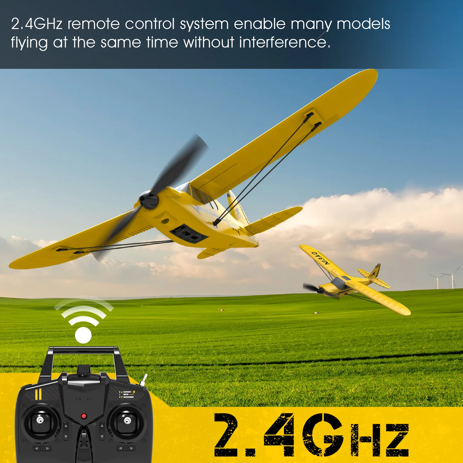 Sport Cub S2 RC Airplane Remote Control Aircraft 2.4G 3CH Fixed Wing EPP Foam RC Plane 761-14 RTF Fighter