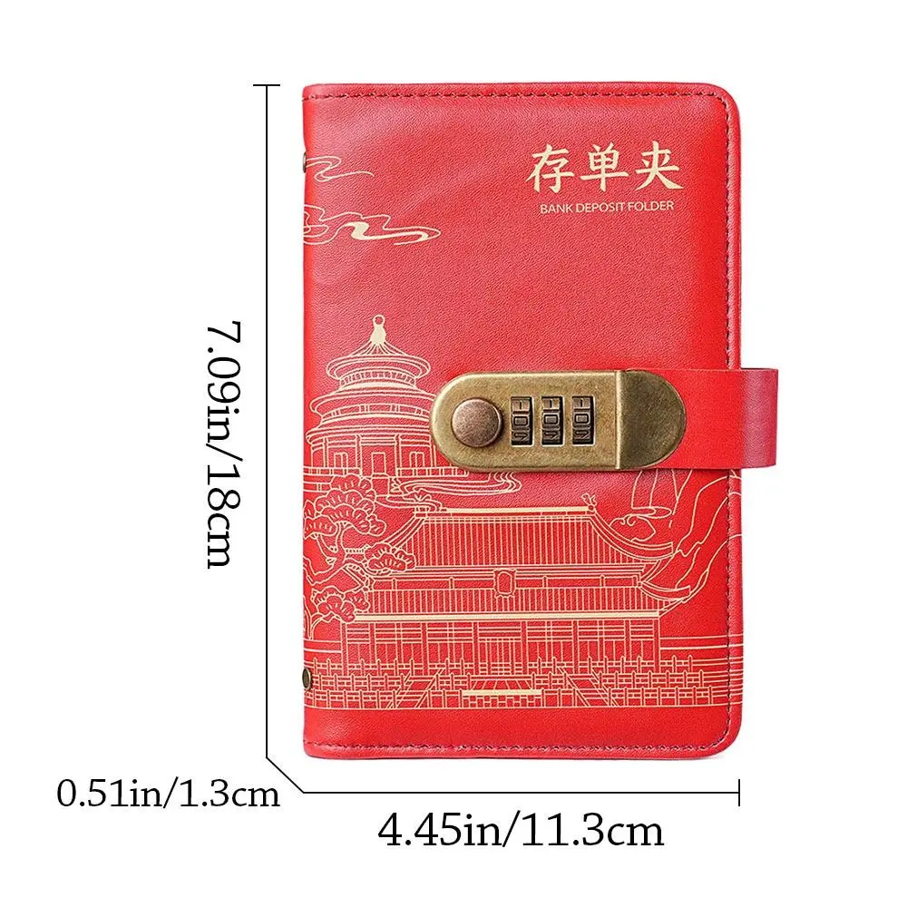 Con blocco password 100 buste Sfida per risparmiare denaro Risparmia denaro Raccoglitore per risparmio di grande capacità PU portatile