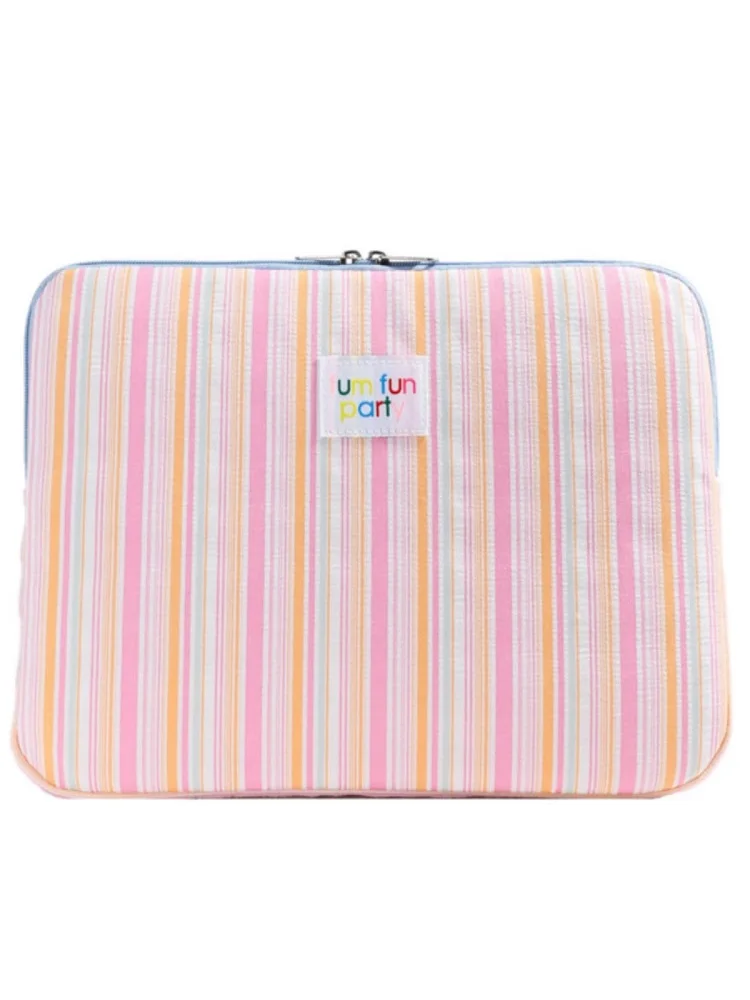 INS Color-striped Tablet Bag For Ipad Air6 Pro11 10.9 10.5 Macbook/Samsung/HP Huawei 13.3 13.6 14 Inch Shockproof Laptop sleeve