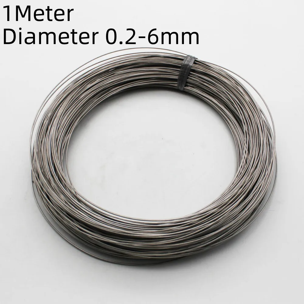 1Pcs 1Meter TA2 Pure Titanium Wire Welding Hanging Corrosion Resistan Diameter0.2-6mm