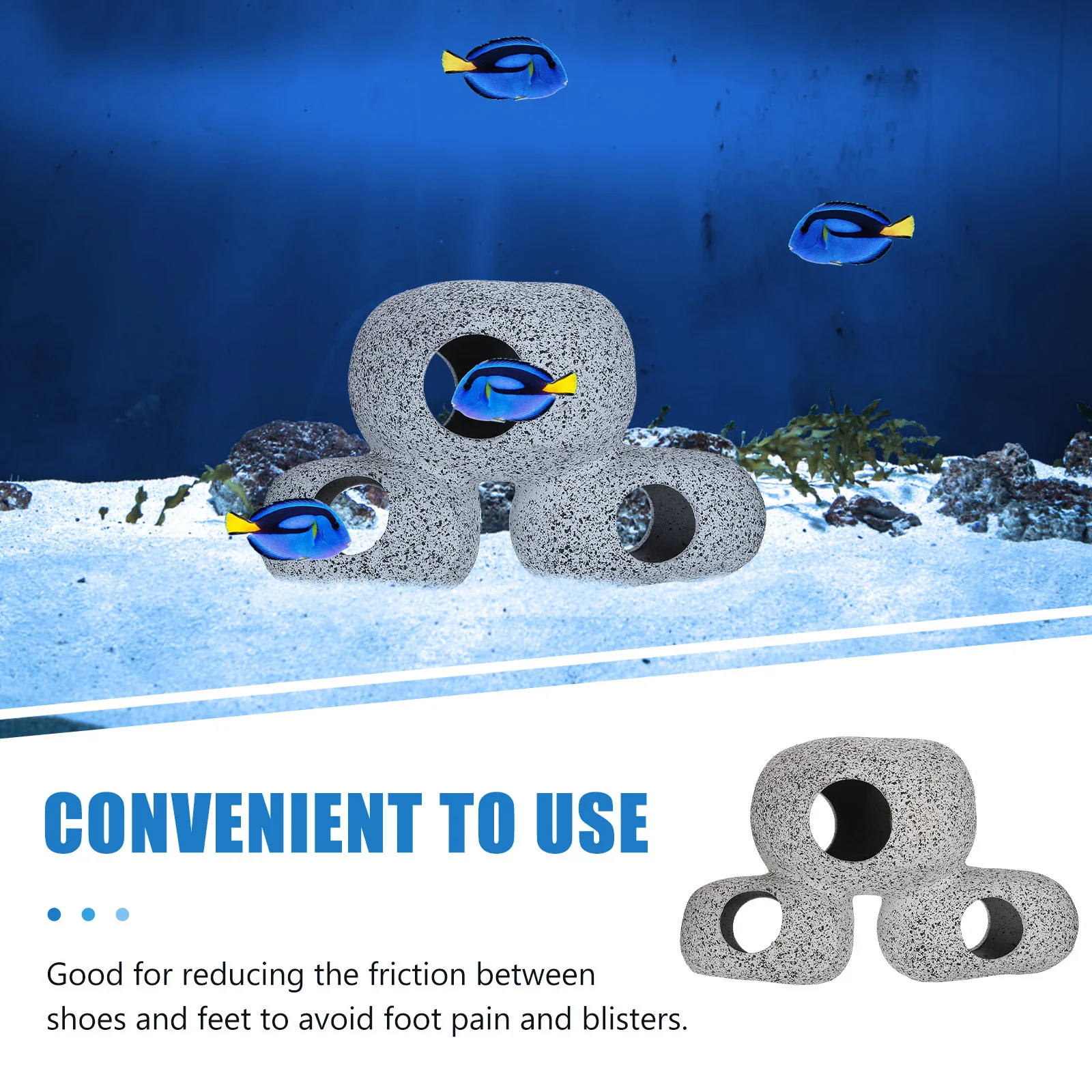 

Aquarium Decorative Cave Fish Tank Hideout Safe for Aquatic Fish Freshwater Environment Vivid Landscaping Adornment Playing