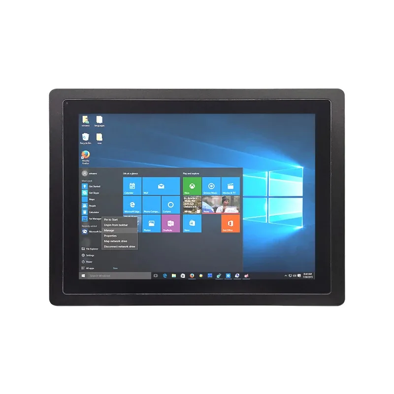 

15 Inch Embedded 5 Wire Resistive Touchscreen 1000 Nits Sunlight Readable All In One Panel Pc Tablet Computer