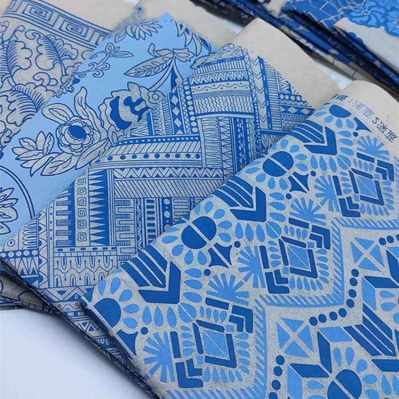 1PCS New Creative Ceramic Decals Pottery Art Blue and White Porcelain Ceramics Clay Transfer Paper Handicrafts Coloring Tools