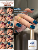 BORN PRETTY 10ml Water Light Cat Magnetic Gel Polish Auroras Glitter Blue Red Semi Permanent Soak Off UV LED Gel Vernis Manicure