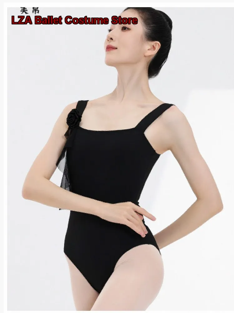 Women's Adult Ballet Leotard Practice Leotard Body Suit Gymnastics Leotard Basic Training Spaghetti Strap One-Piece Dress