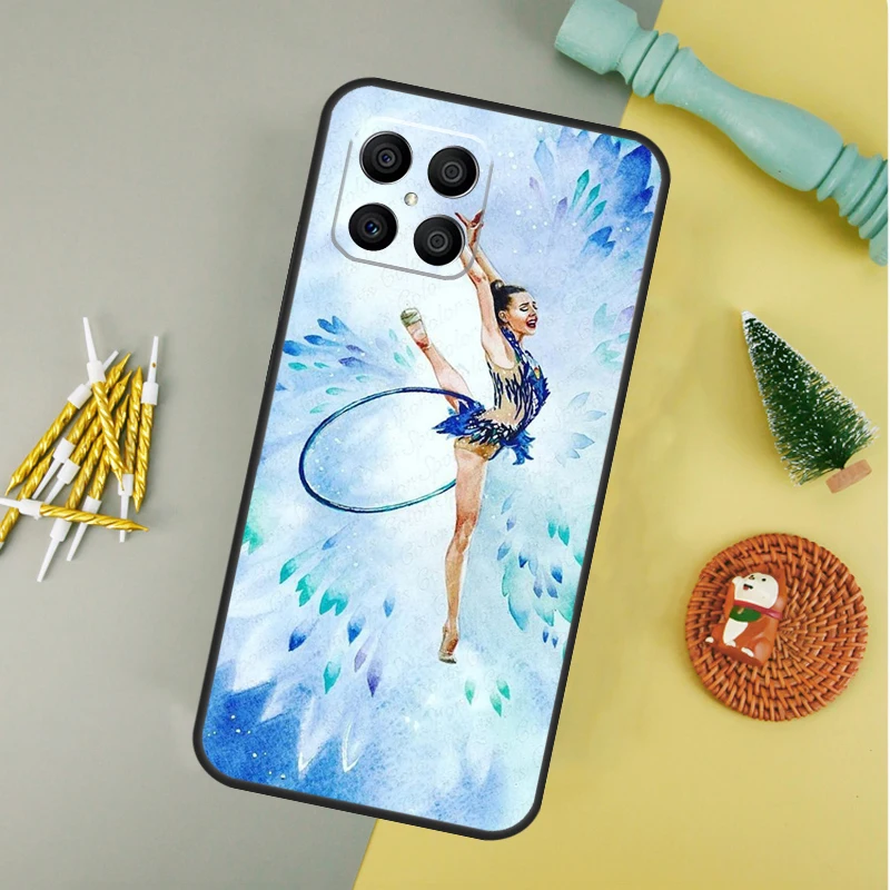 Gymnastics Oil Painting For Honor 50 Pro X7 X8 X9 Case For Huawei P20 P30 P50 P40 Lite P Smart Z 2019 Nova 9 5T