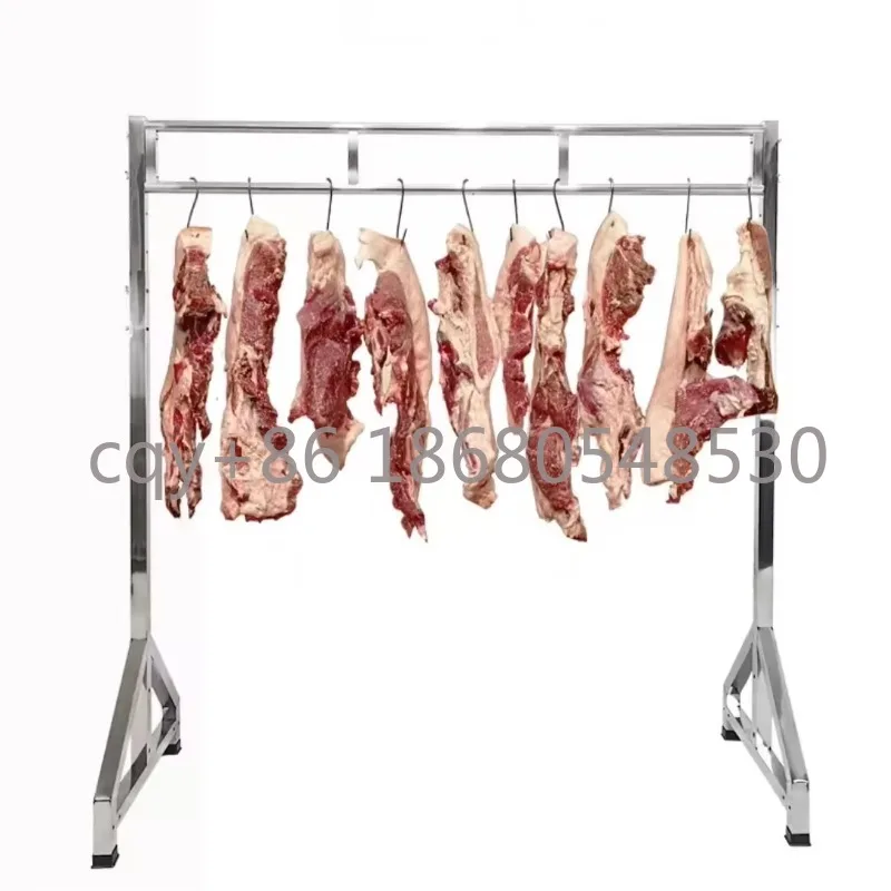 

MK2 Stainless Steel Accessories Display Rack Meat Hanging Rack Frame Trolley Cart Metal Dry Goods Display Rack