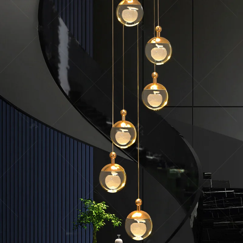 

Modern Stair chandelier Pendant lights indoor lighting Ceiling lamp hanging light led Chandeliers for living room indoor lightin