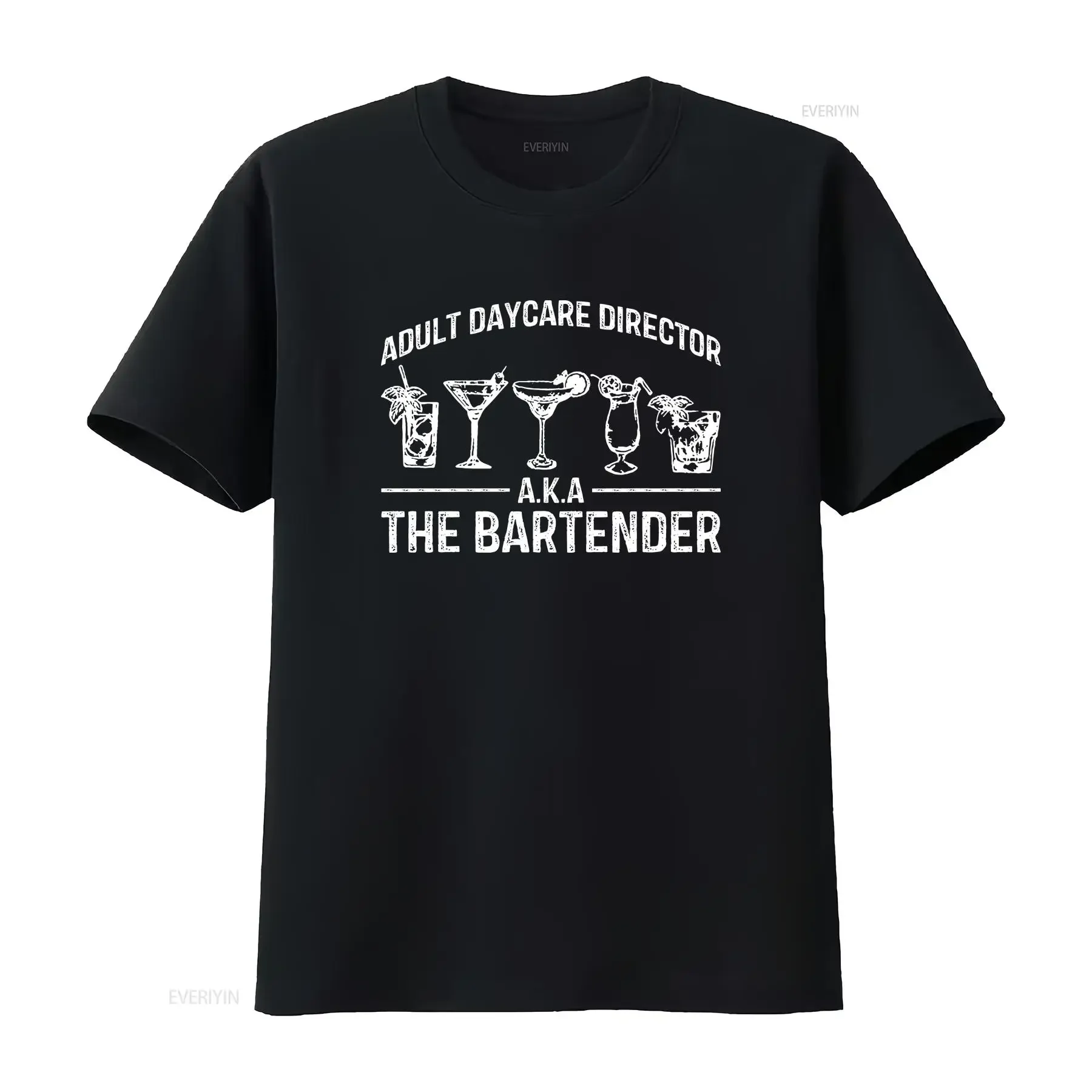 

Funny Bartending T Shirt Bartender Barista Barmen Adult Daycare Director A K The Drinking vintage Washed Slightly Comfortable