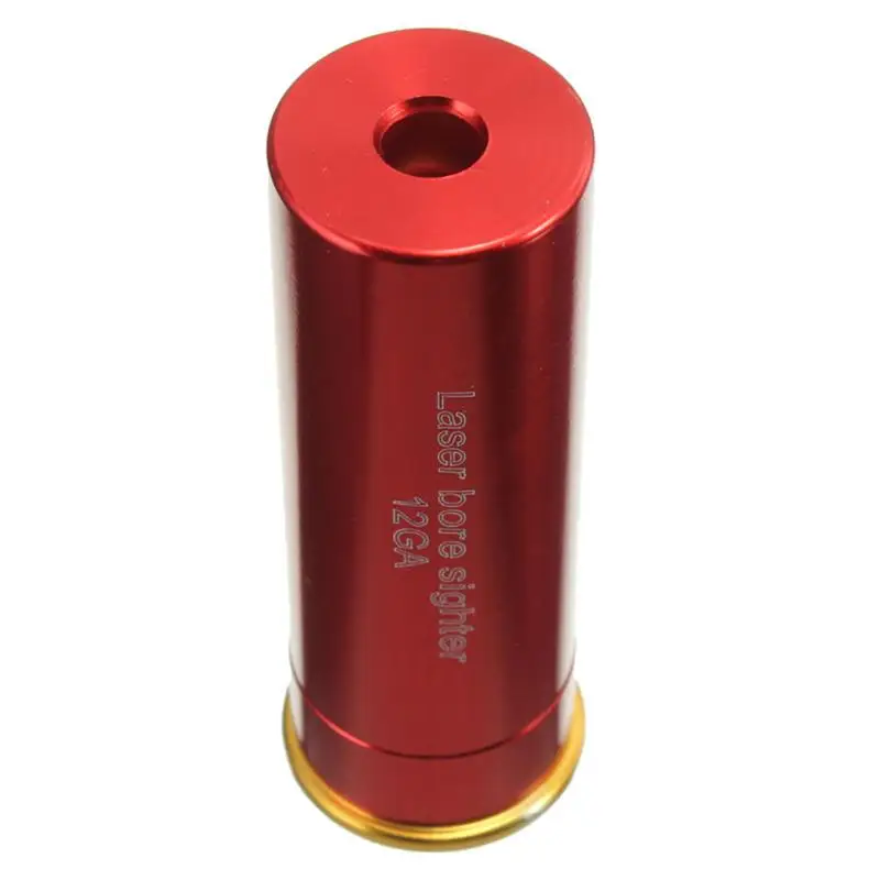 Cartuccia Laser Bore Sighter Boresighter Red viewage Sight Boresight Red Copper 12GA Hunting Laser Red Copper