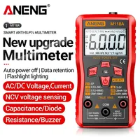 ANENG M118A Mini Multimeter Auto Mmultimetro 6000 Counts Digital Tester True Rms Tranistor Meter with NCV Data Hold Test Tools