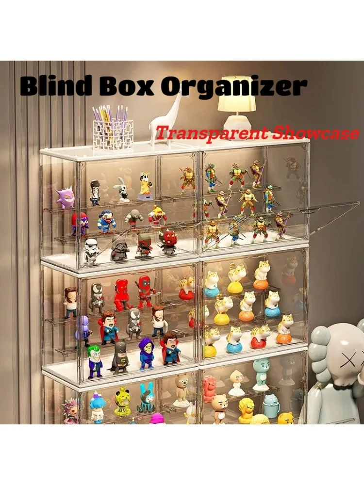 Boîte aveugle en acrylique transparent, 1 pièce, présentoir de rangement pour figurines de collection Pop Mart LEGO-30x17.9x24.6cm, grande taille