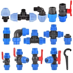 20/25/32mm PVC Tube Tap Water Splitter Male Female Thread Quick Valve Connector Garden Agriculture Irrigation Water Pipe Fitting