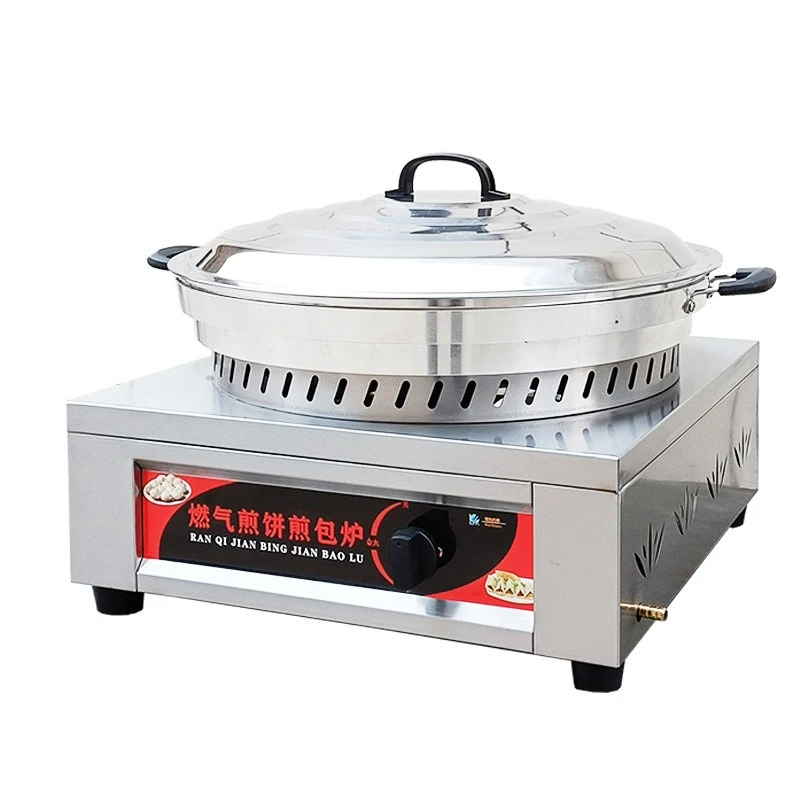 

Commercial stall frying oven, raw frying pan sticker, gas pan cake machine