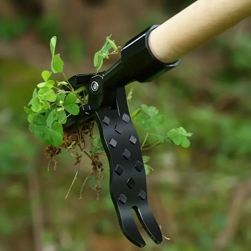 Imagem -02 - Stand up Aluminum Alloy Weed Extrator Garra Manual Weeding Cabeça Substituição Jardim Escavação Grama pá Ferramenta Root Remover Acessório