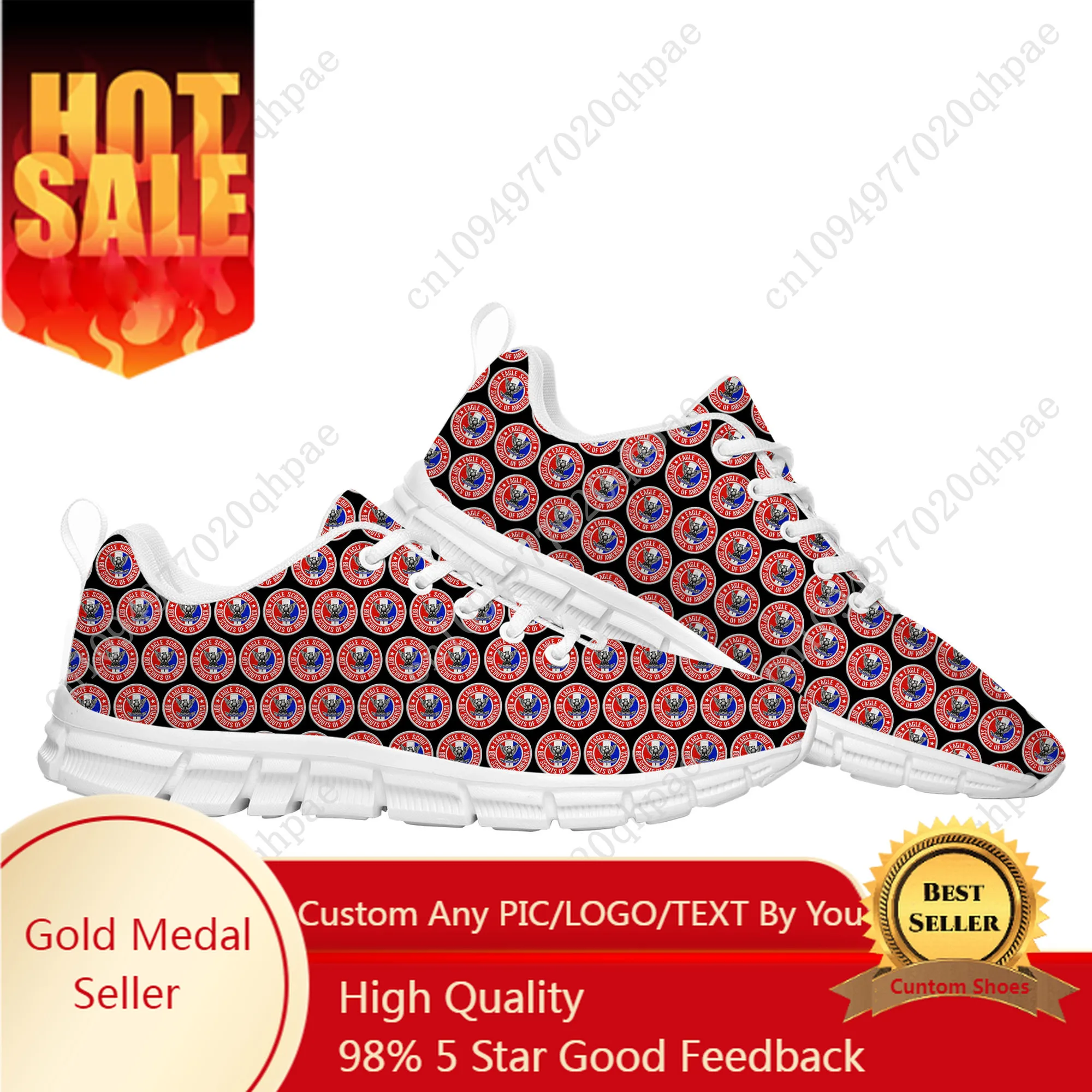 

Eagle Scout Sports Shoes Mens Womens Teenager Customized Sneakers DIY Casual Custom Made Shoe High Quality Couple Shoes