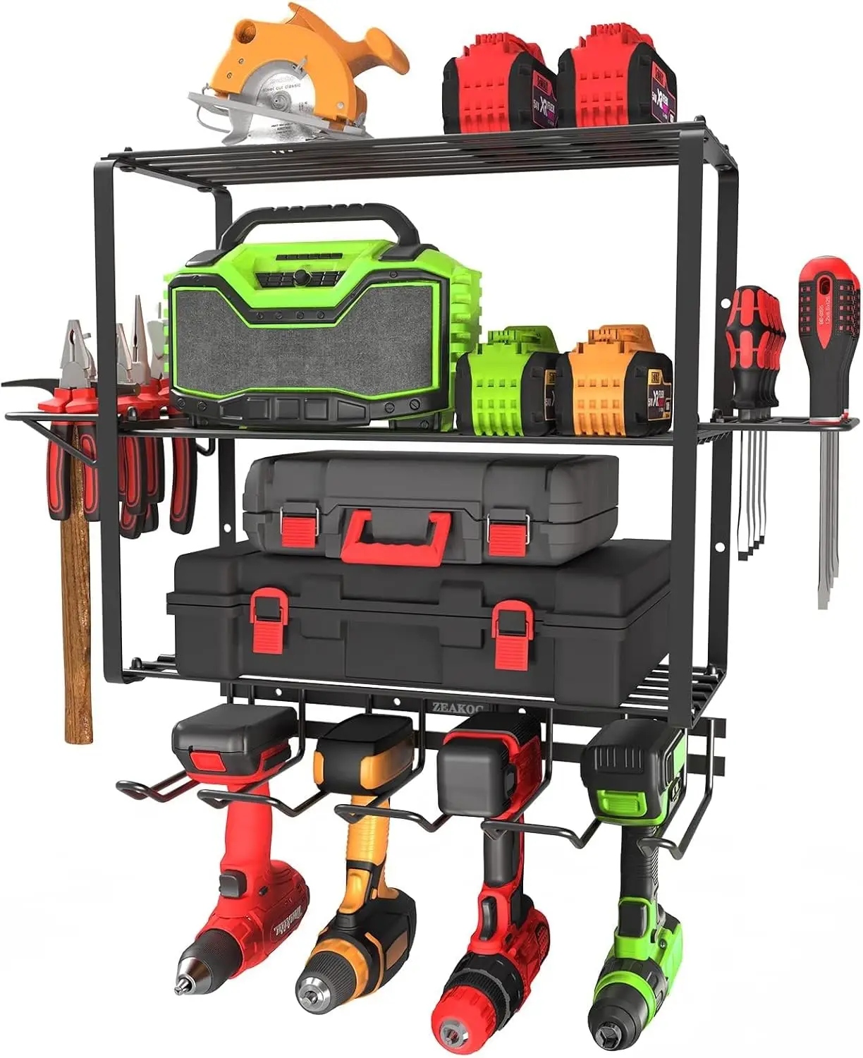 Metal Garage Tool Organization for Efficient Power Tool Storage,Separate Tool Rack Christmas for Men Dad Father