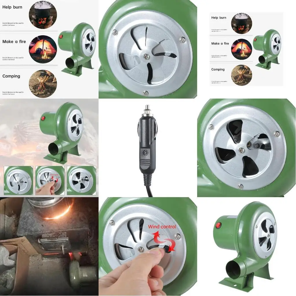 

R9UF 30 Вт/40 Вт/60 Вт/80 Вт барбекю BBQ Smoker Fan 5500RPM Electric Blower для пикников кемпинг