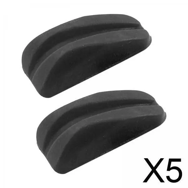 

5xТлушители для стрельбы из лука с клееной полосой, амортизирующий лук для стрельбы из лука, черный