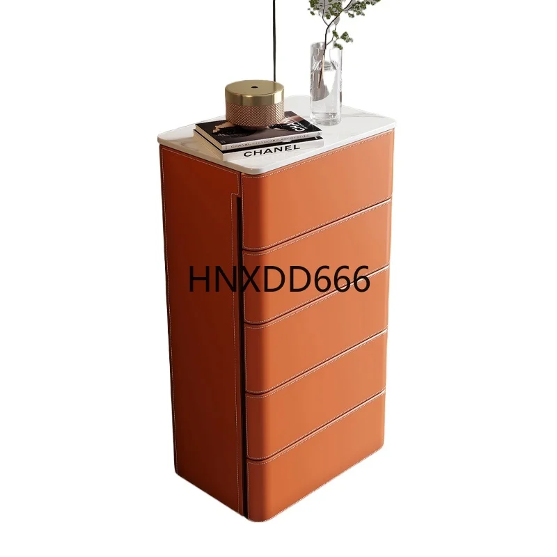 

Italian minimalist rock slab chest, bedroom storage cabinet