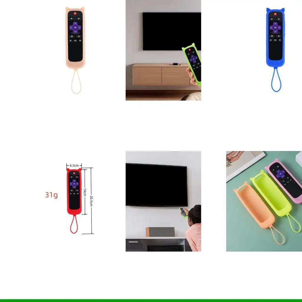 

U55c антислипный силиконовый покровительство для удаленного контроллера Roku2 Express для ночного использования