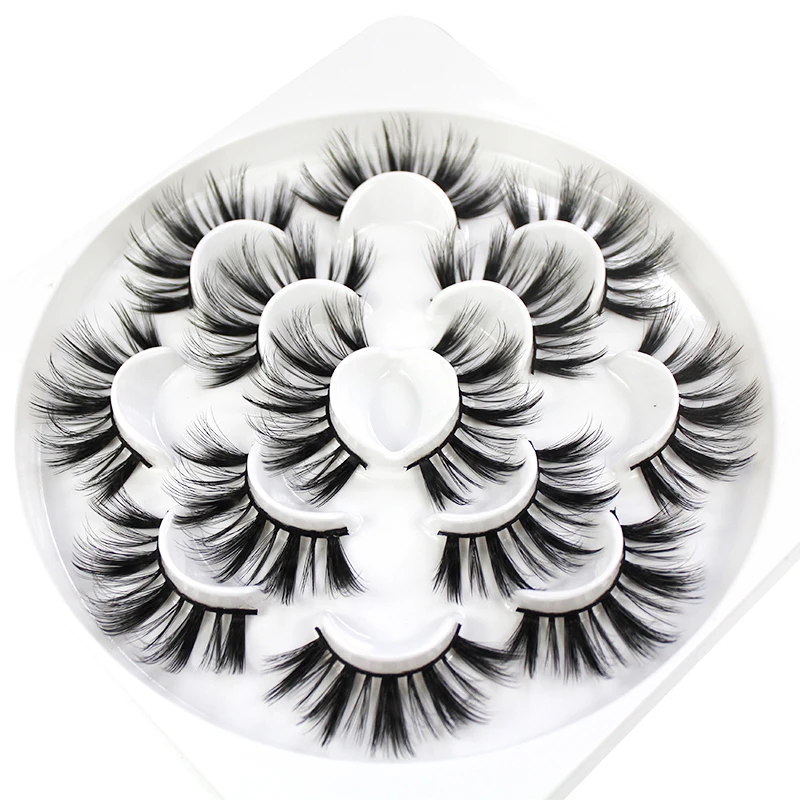 

7 pairs 25mm 3D Faux Mink Lashes Long False Eyelashes Volume Natural Fake Lashes Makeup Extension Eyelash maquiagem