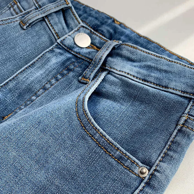 Jeans Dames Volledige lengte Denim Rechte broek Vrije tijd Hoge taille Alle match Retro Esthetische Herfst Nieuwste Slanke Klassieke Chic Ins