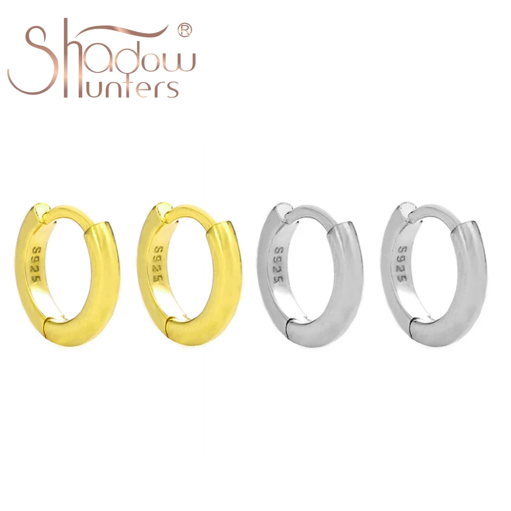 

SHADOWHUNTERS Classic 925 Sterling Silver Simple Mini Huggies Hoop Earrings Plain Hoop Earrings Fashion Loop Earring Jewelry DIY