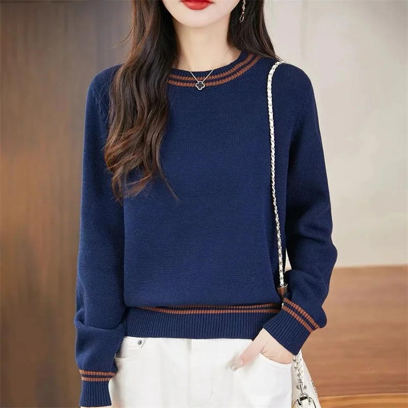 

Women Sweater O-neck Autumn Winter Basic Pullover Warm Casual Pulls Jumpers Korean Fashion Spring Knitwear Bottoming Shirt