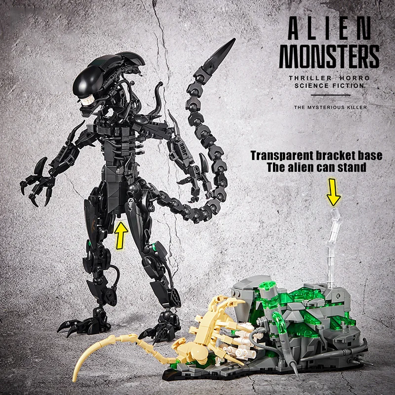 Kreative Expert Alien Monster Roboter Bausteine Technische Mechanische Alien Beasts MOC Montage Ziegel Spielzeug Für Kinder Geschenk