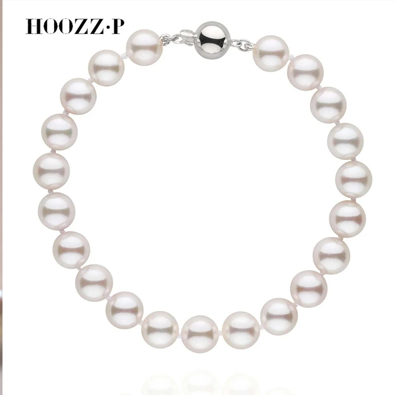 

Natural Japanese Akoya Pearl Bracelets 7-8mm 14K Yellow Gold Chains Customized Bracelet For Women Charm Gifts Luxury With Lover