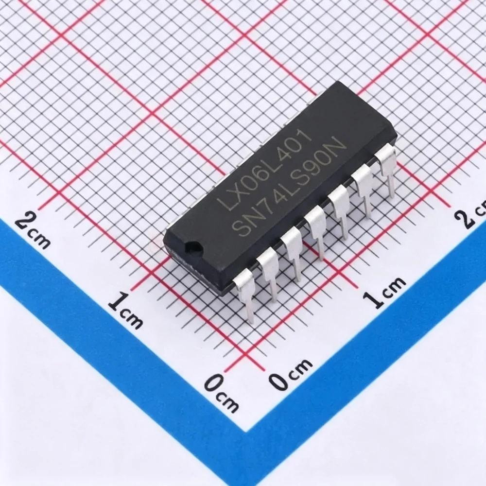 74LS90 DIP14 SN74LS90N HD74LS90P DIP SN74LS90 HD74LS90 new 74LS90N IC original DIP-14  In Stock 10PCS/lot