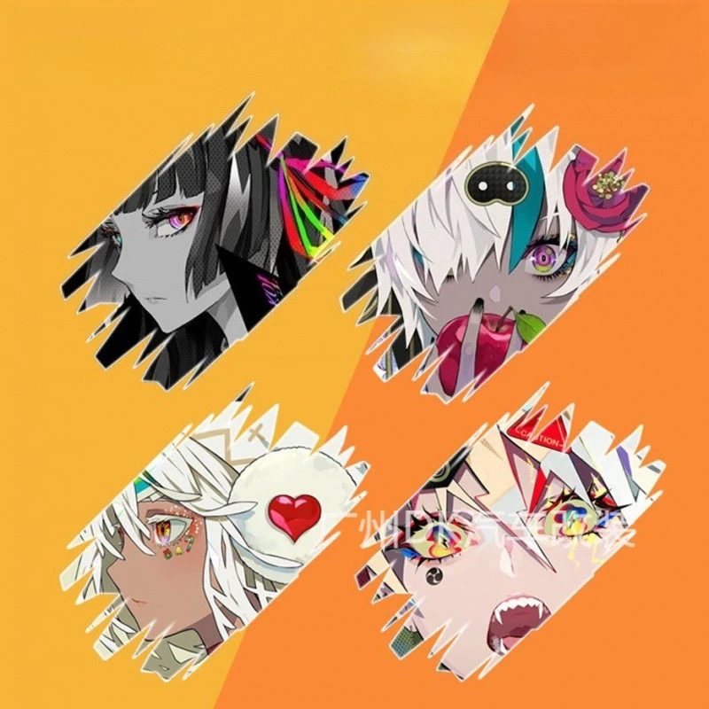 Anime Killer Eyes Vinyl Sticker For Motorcycle E Bike Car Body Scratch Cover Waterproof Decor Decal For Laptop Luggage