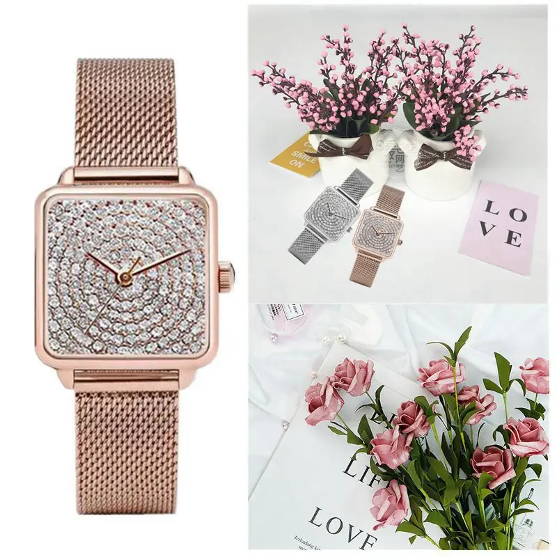 New Fashion Women's Quartz Wrist Watches Simple Casual Square Ladies Watch Luxury Brand Woman Watch Clock relojes para damas