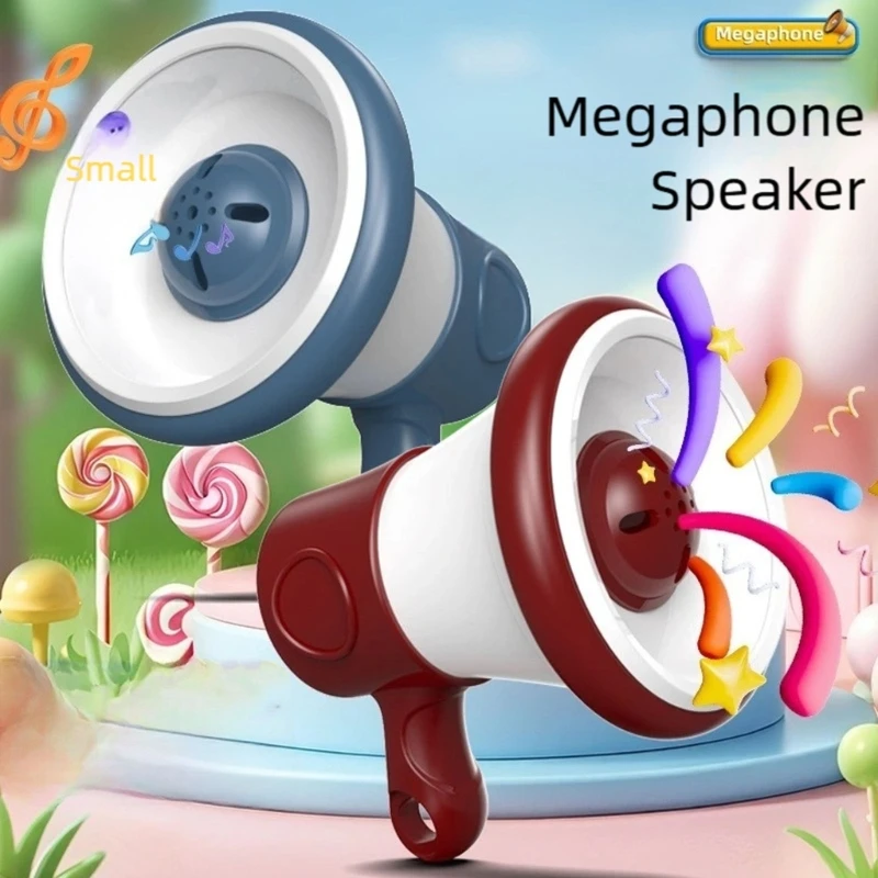 

Mini Megaphone Portable Sound Amplifier Role Play Accessory ABS Design Travel Friendly Role Play Megaphone Speaker