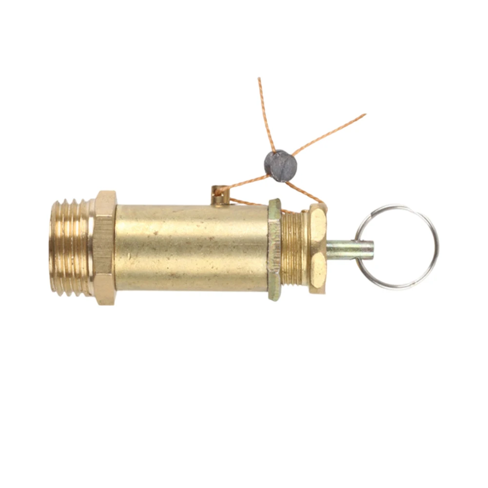 Air Compressor Valve Brass Safety Valve 4-point Thread Design All-copper Material Compact Size Easy Installation
