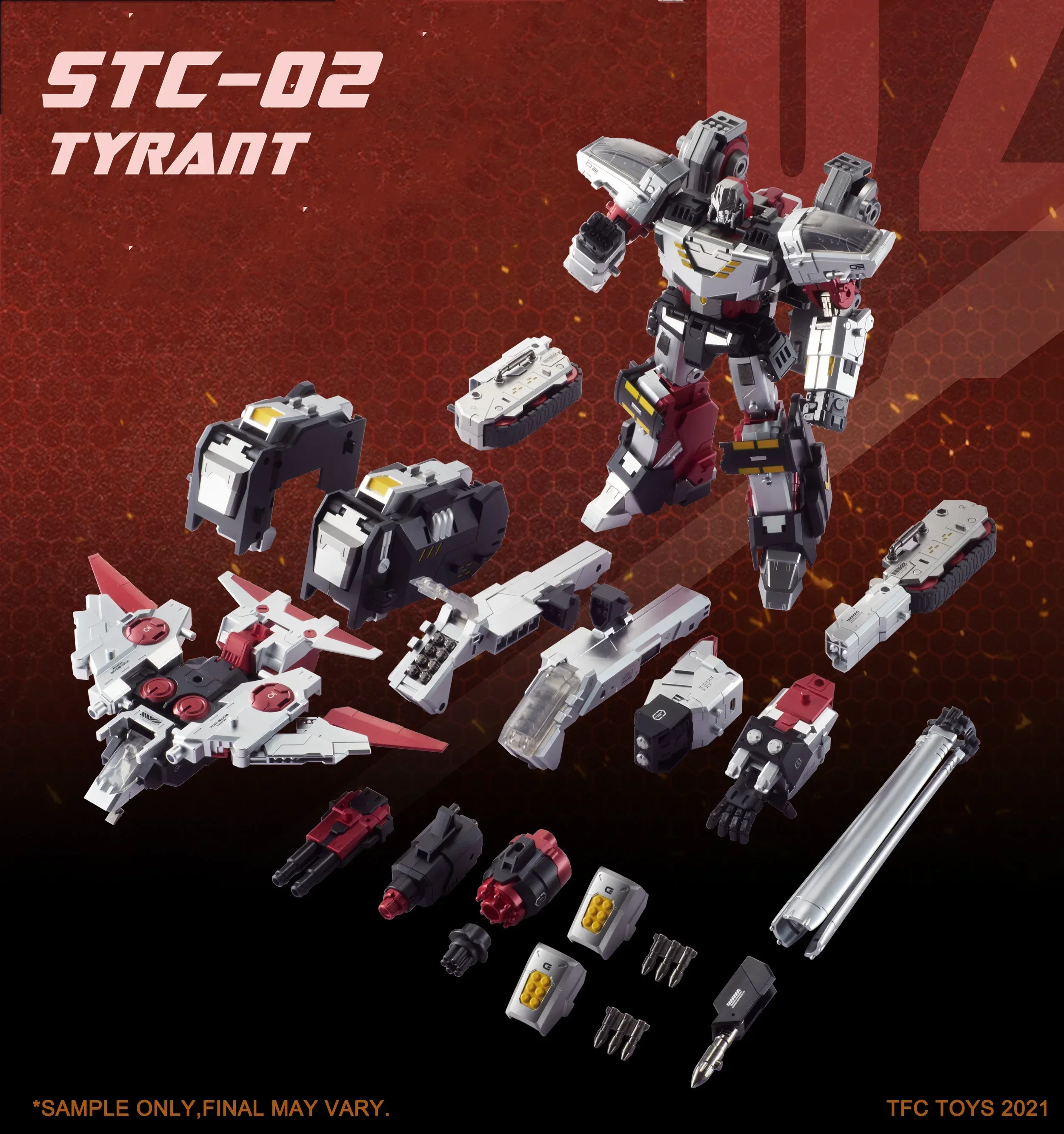 Spot Transformation Toys TFC STC-02 Metal Level Three Transformation Armored Helicopter Tyrant STC02 Action FigureCollectionGift