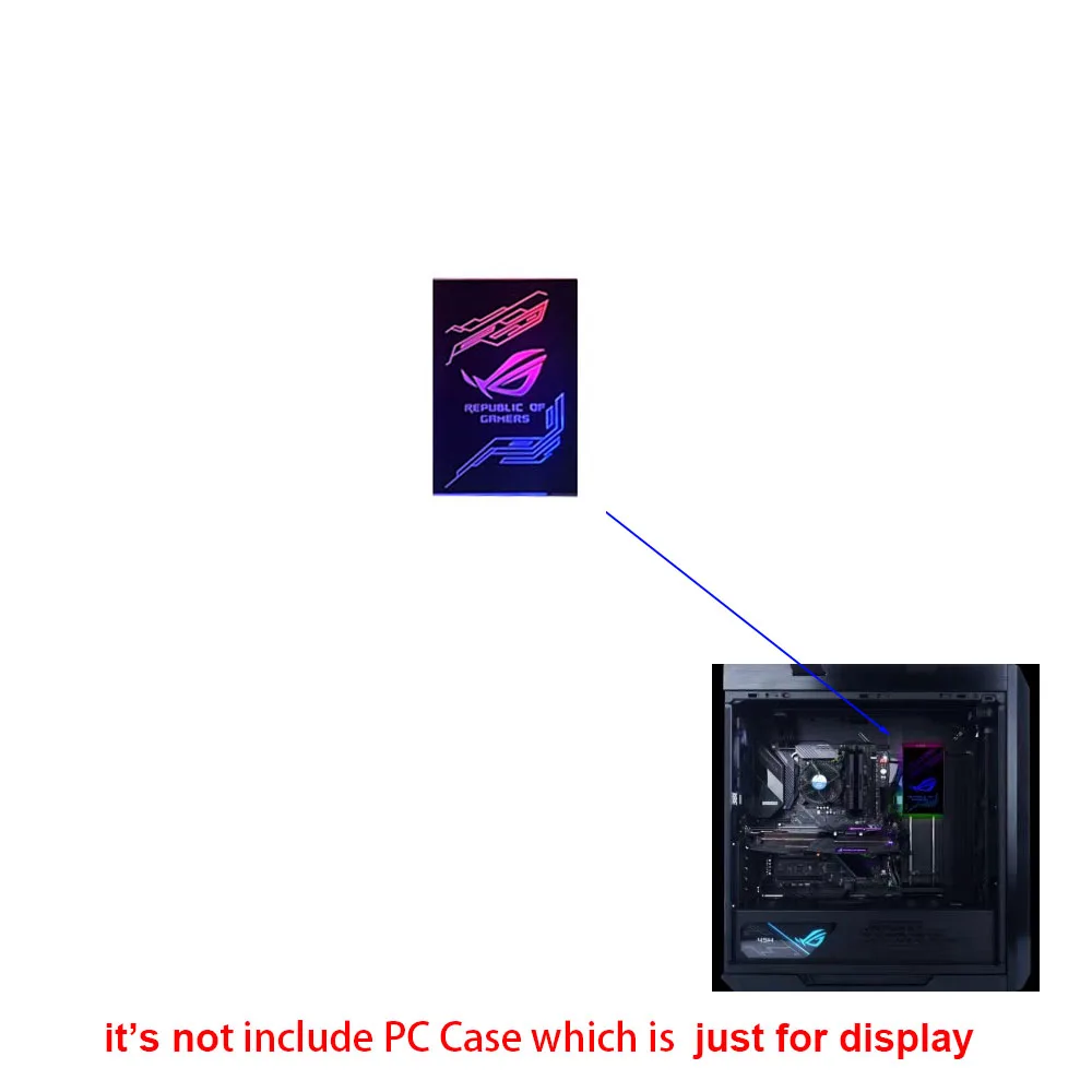 MOD ARGB Lighting Panel for Asus ROG GX601 Chassis,DIY Strix Helios PSU GPU Plate AURA SYNC Gamer Cabinet Decoration Lightboard