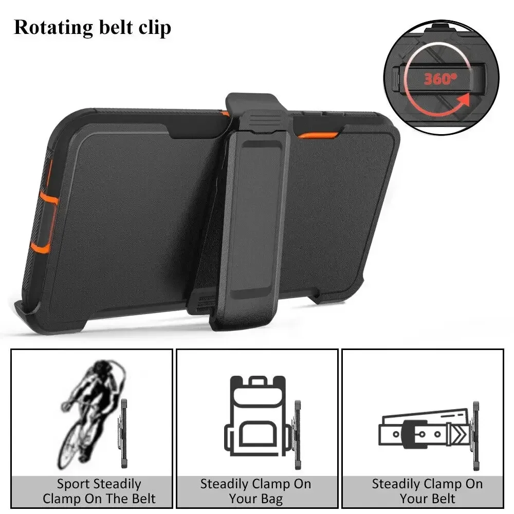 Heavy Duty Armor Case for Samsung Galaxy S24Ultra S22 S21 S20 S23 S10 Plus Note 20 10 9 8 Ott Box Shockproof + Belt Clip Cover