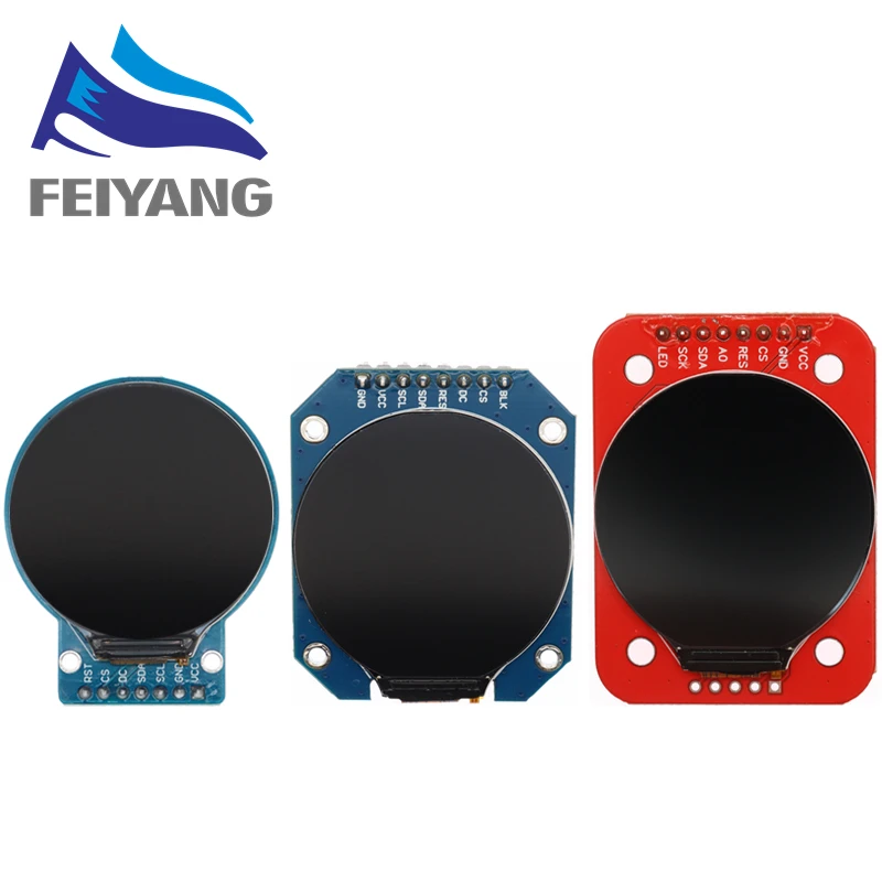 SAMIROB Display 1.28 Inch TFT LCD Display Module Round RGB 240*240 GC9A01 Driver 4 Wire SPI Interface 240x240 PCB For Arduino