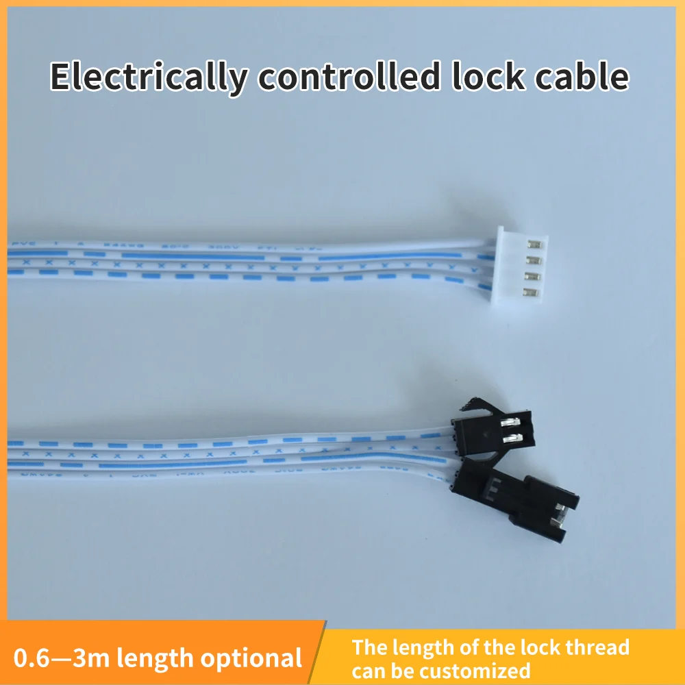 Electric control lock connecting cable